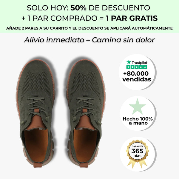 Zapatos Ortopédicos FlexiForm™ Verdes