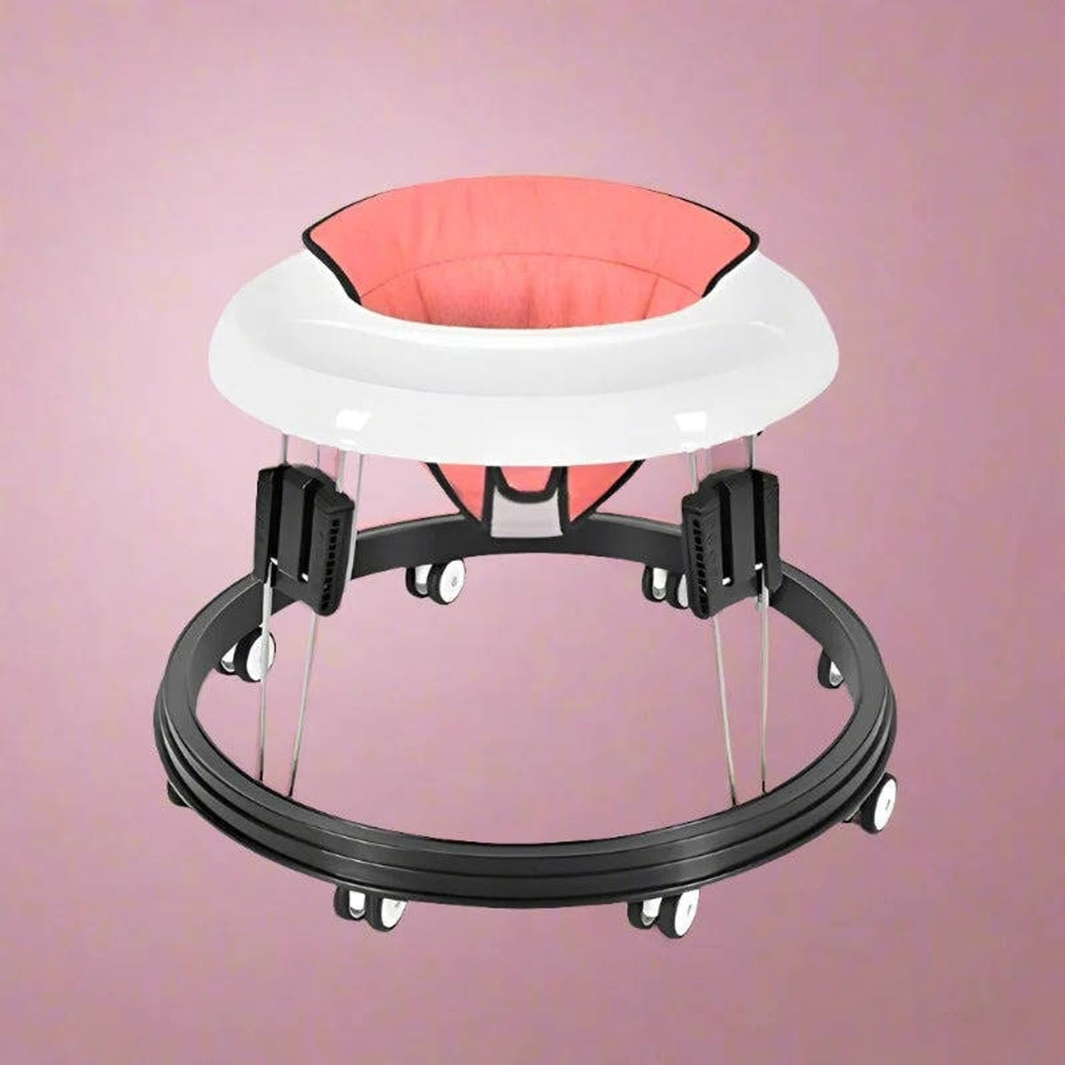 Anti Rollover Baby Walker With Wraparound Safety Cushion And Protective Bumper Shield - Image 6