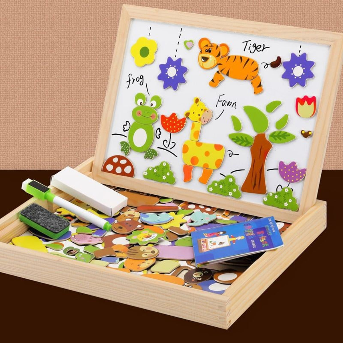 Artiblox 2-in-1 Montessori Drawing Board With Magnetic And Chalkboard Surfaces For Kids - Image 3