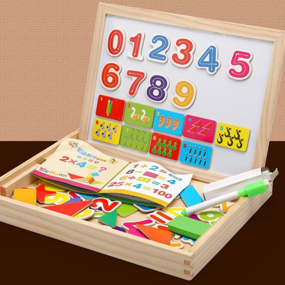 Artiblox 2-in-1 Montessori Drawing Board With Magnetic And Chalkboard Surfaces For Kids - Image 7