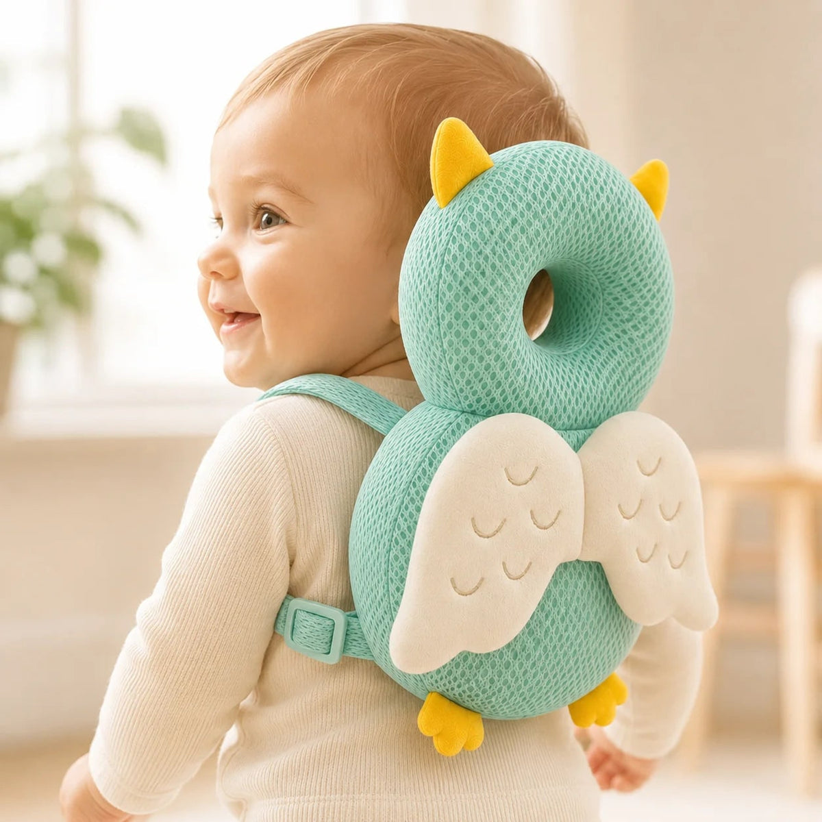 Baby Head Protection Pillow With Cotton Wearable Design - Image 2