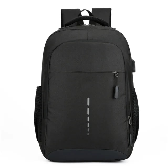 Backpack Laptop Bag USB Port Travel Commuter Reflective - Image 1