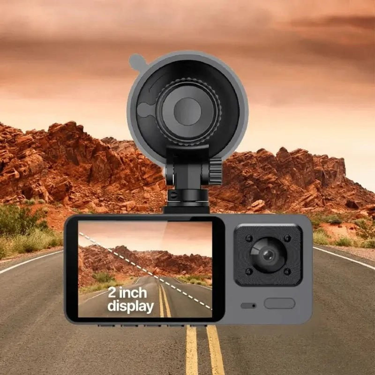 Car Dash Cam 4K Ultra HD 2-Inch Display Wide-Angle Night Vision Parking Monitor - Image 2