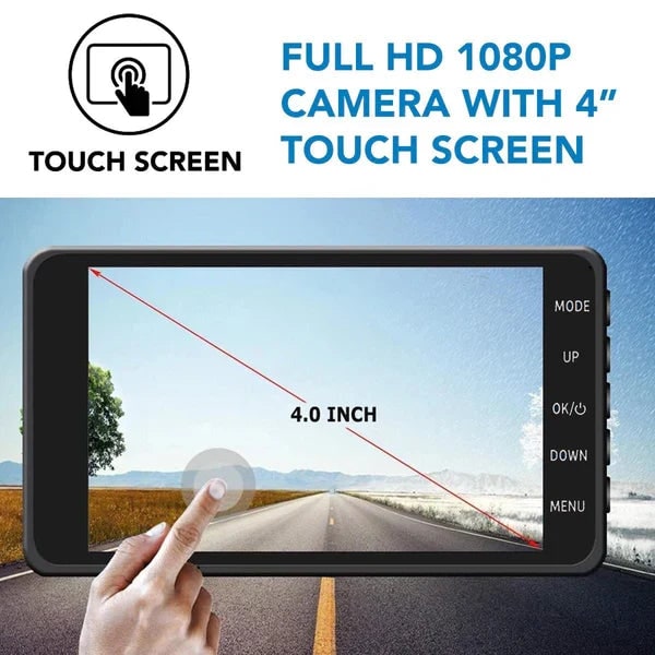 Car Dash Cam With Suction Cup Mount 1080p Full HD Camera Recorder Night Vision Wide Angle Lens G-Sensor Parking Monitor - Image 4