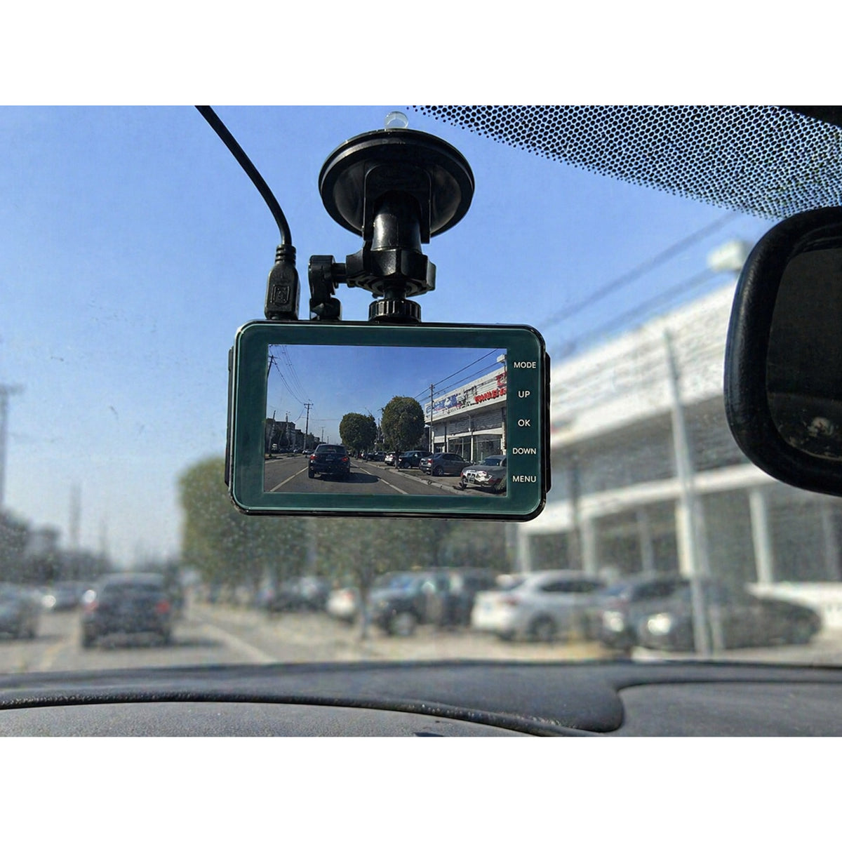 Car Dashboard Camera Dash Cam Front And Rear Windshield Mounted Plastic - Image 2