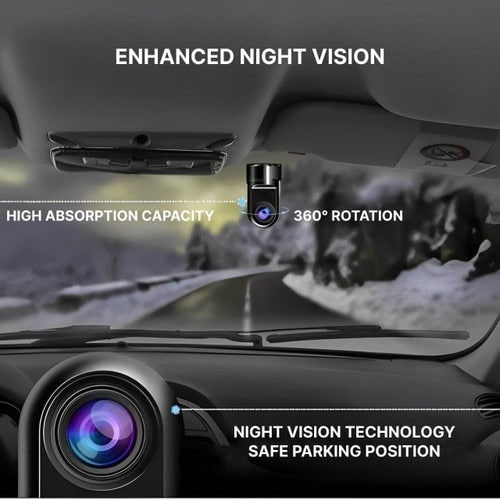 Car Dashcam Adas Full HD Loop Recording Motion Detector Vehicle Camera - Image 3