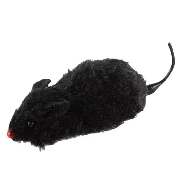 Cat Mouse Toy Interactive Electric Wind-Up Furry Pet Play Assorted Colors - Image 9
