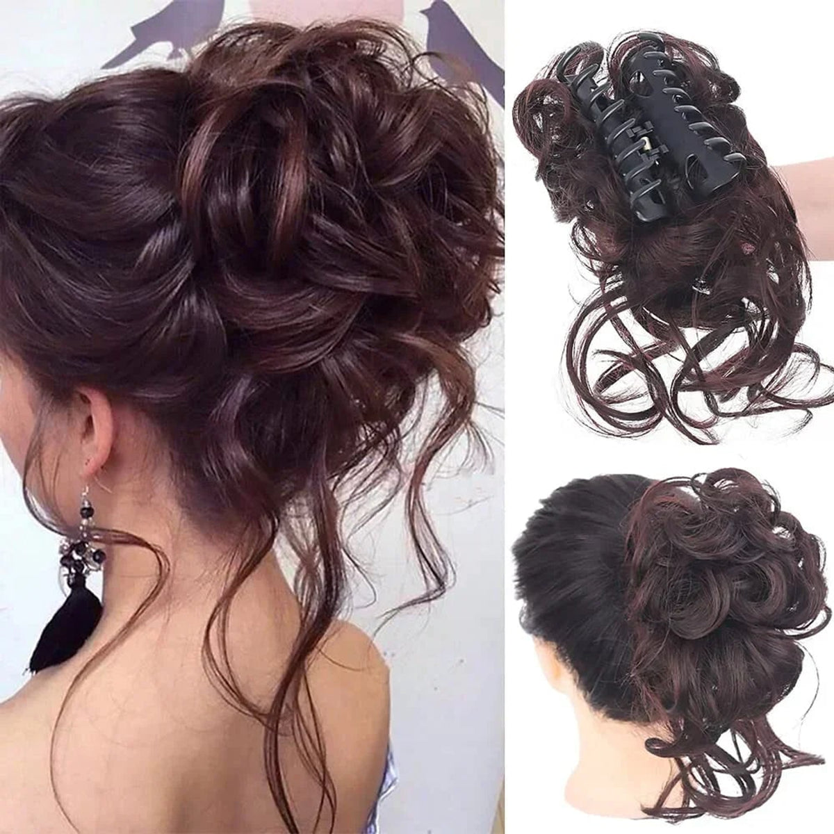 Clip In Hair Bun For Natural Curly Volume With Secure Clip Attachment - Image 15