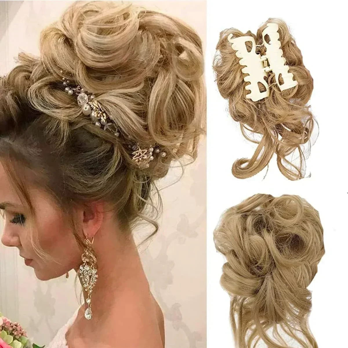 Clip In Hair Bun For Natural Curly Volume With Secure Clip Attachment - Image 11