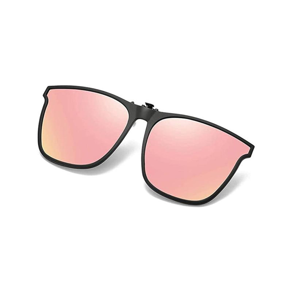 Clip On Sunglasses Flip Up Polarized Rectangular For Prescription Glasses - Image 2