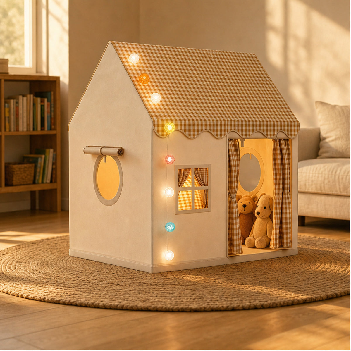Cozy Foldable Play Tent For Kids Nestara Hideaway With Sturdy Frame Easy Setup - Image 1