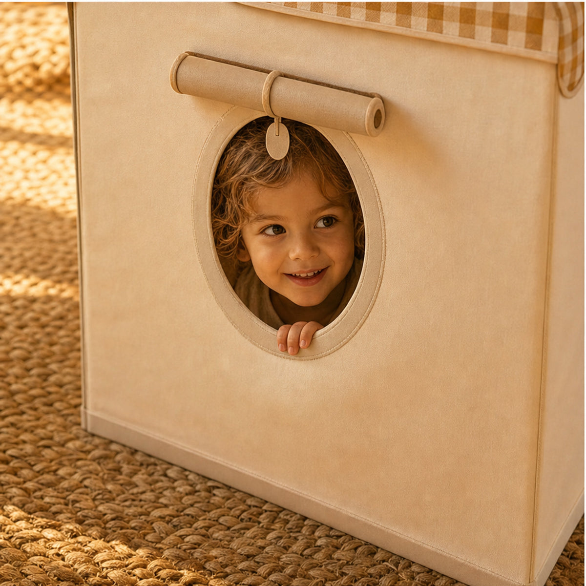 Cozy Foldable Play Tent For Kids Nestara Hideaway With Sturdy Frame Easy Setup - Image 4