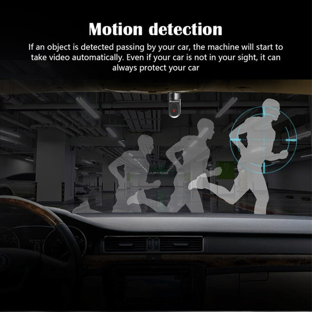 Dash Cam Car Camera 360 Rotation Night Vision Intelligent Early Warning Parking Driving Safety - Image 6