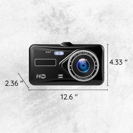 Dash Cam Dual Front And Rear Car Camera Full HD With Suction Cup Mount - Image 2
