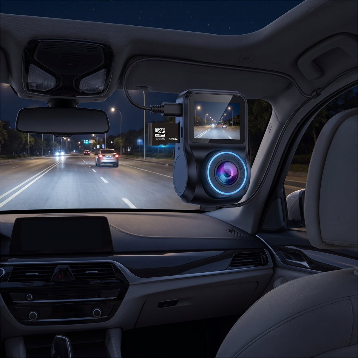 Dash Cam Car Camera 360 Rotation Night Vision Intelligent Early Warning Parking Driving Safety - Image 12