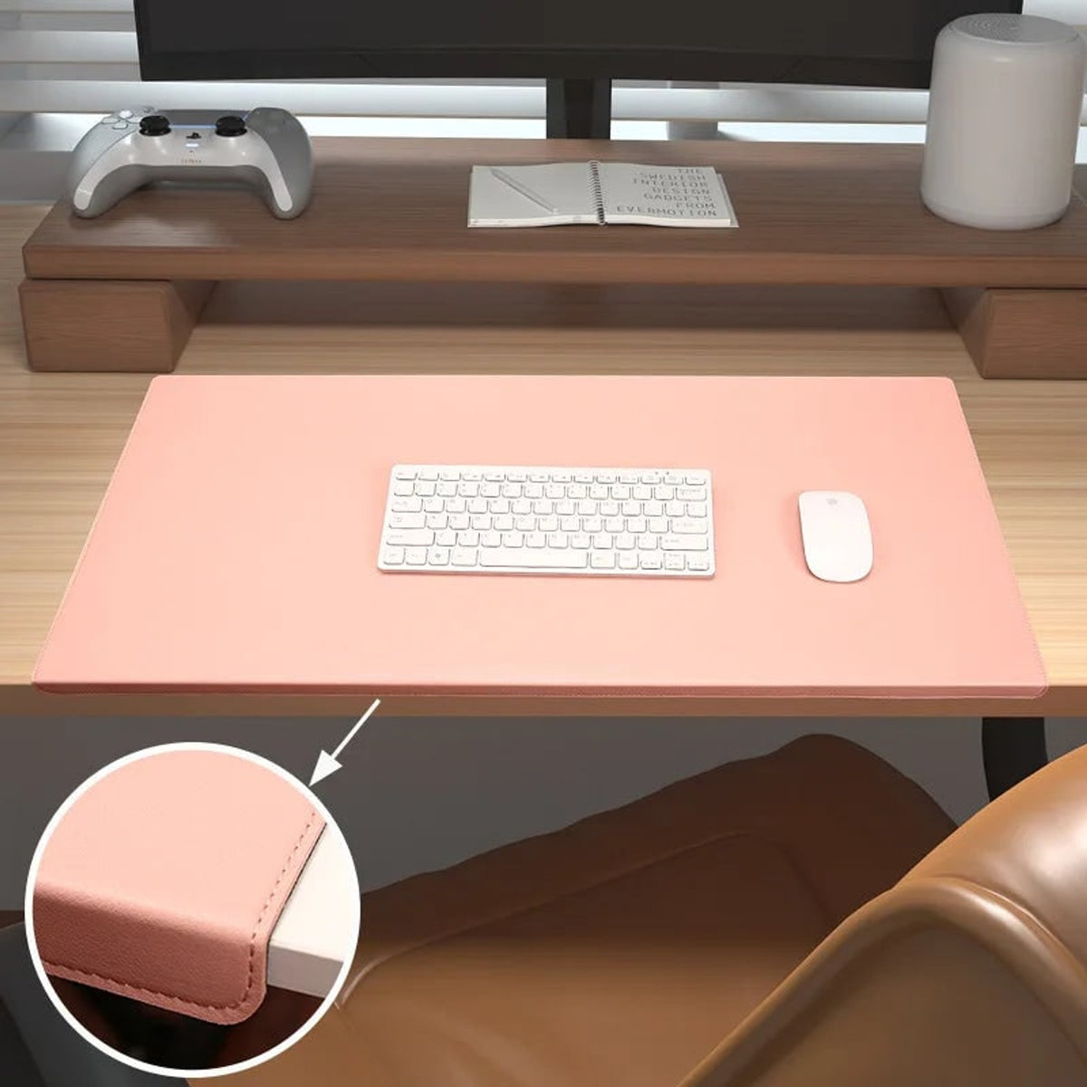 Desk Mat Large Non-Slip Waterproof Office Mouse Pad Wrist Elbow Guard Gaming Cushion - Image 3