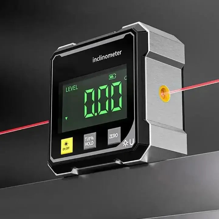 Digital Inclinometer Angle Finder Laser Level Magnetic Protractor Gauge - Image 1