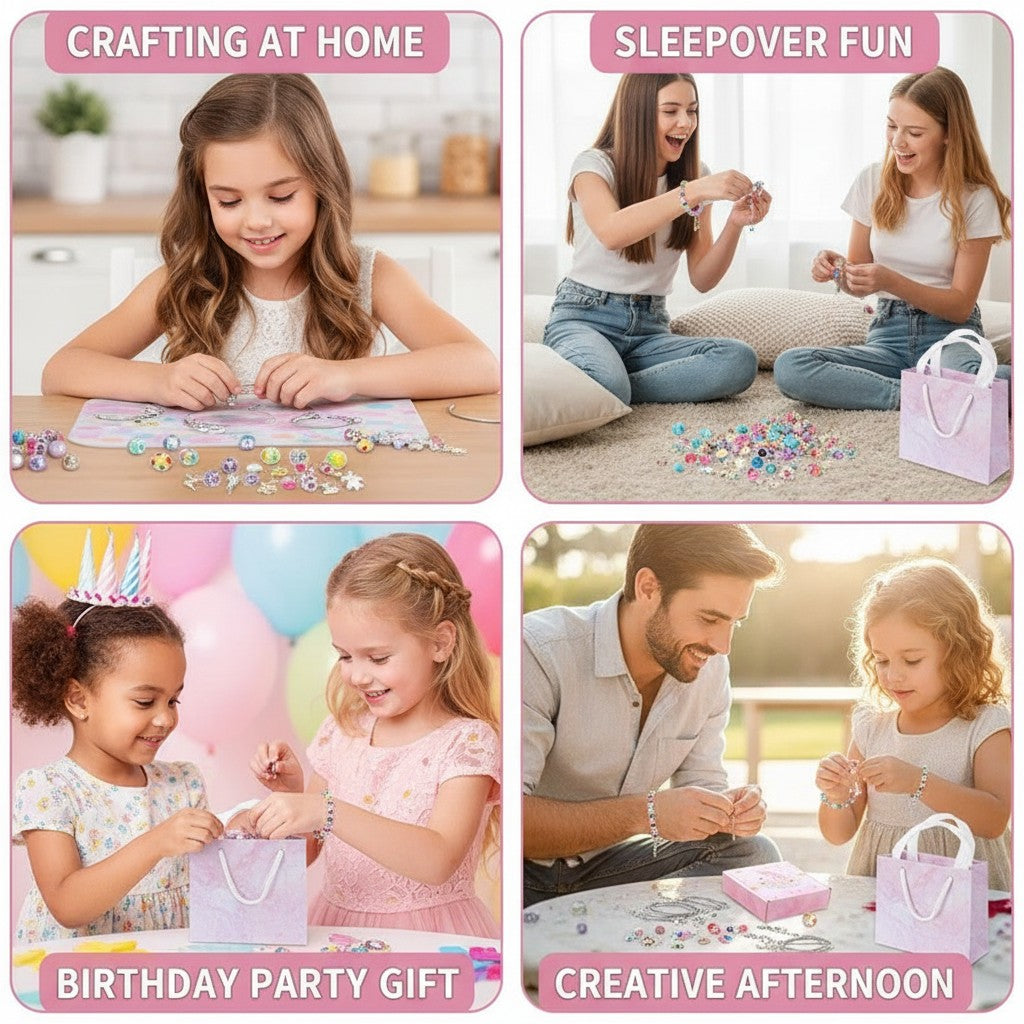Sieraden maken set – DIY kristal armbandjes maken met kralen en bedels voor meiden en tieners benefits