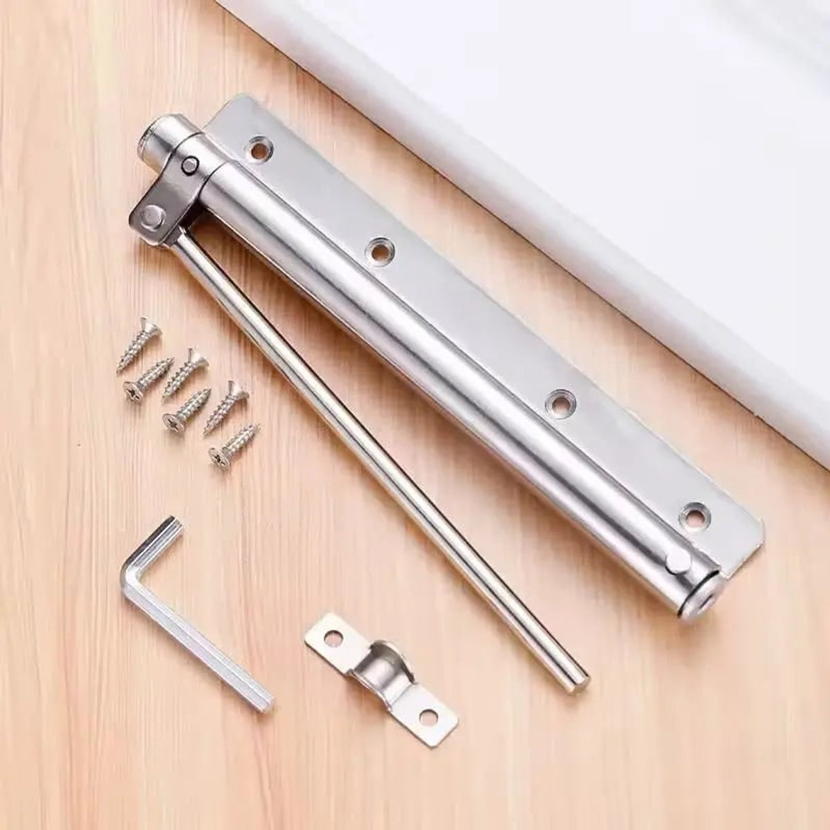 Door Closer Automatic Commercial Surface Mounted Adjustable Arm Stainless Steel - Image 7