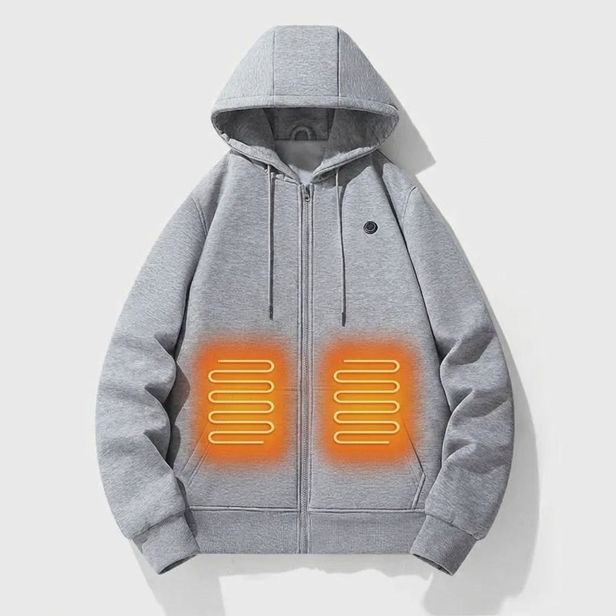 Electric Heated Zip Up Hoodie For Built-In Heating Elements Keep You Warm Without Bulk - Image 1
