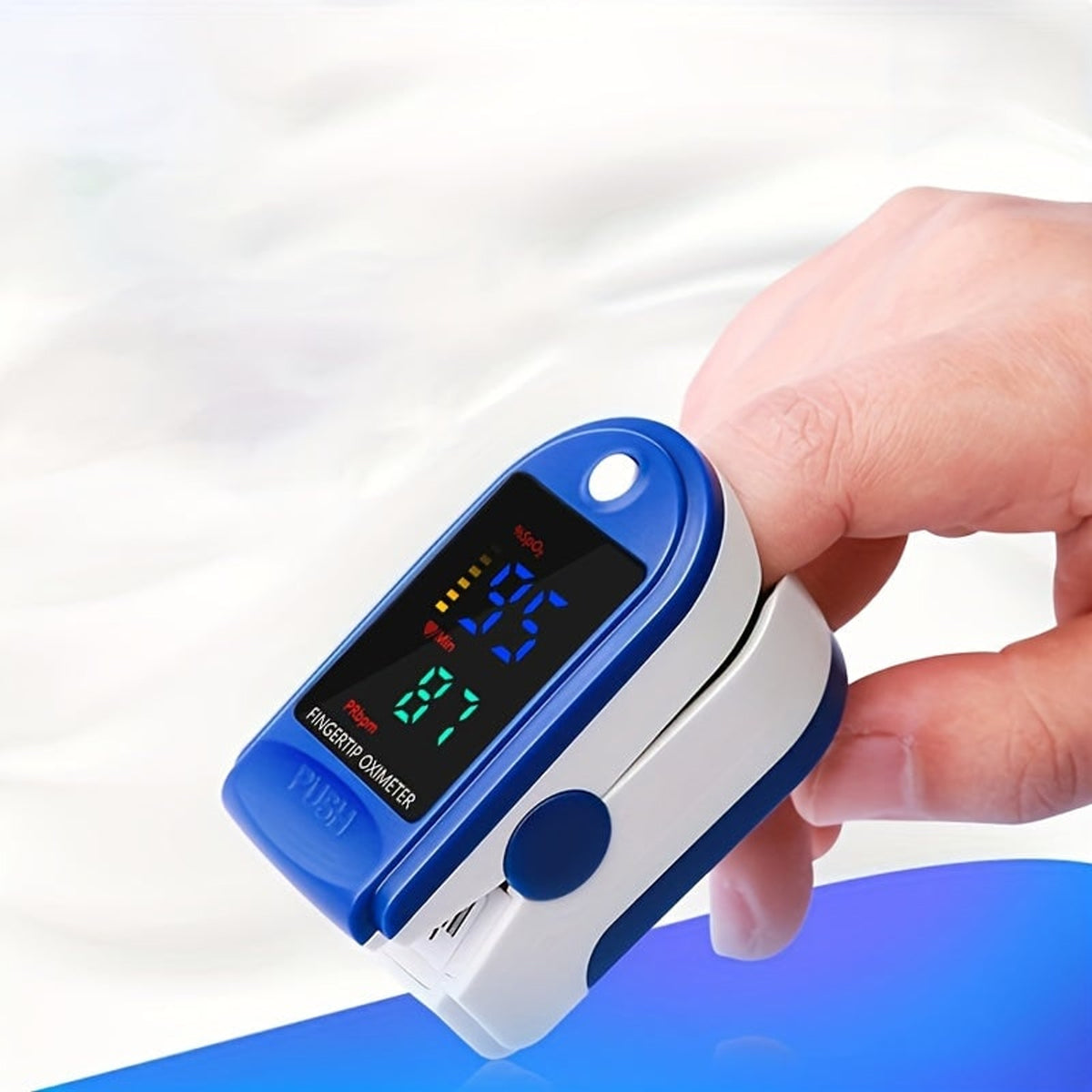 Fingertip Oximeter Pulse For Oxygen Level And Heart Rate Monitoring In A Compact Finger Device For Daily Wellness Tracking At Home - Image 2