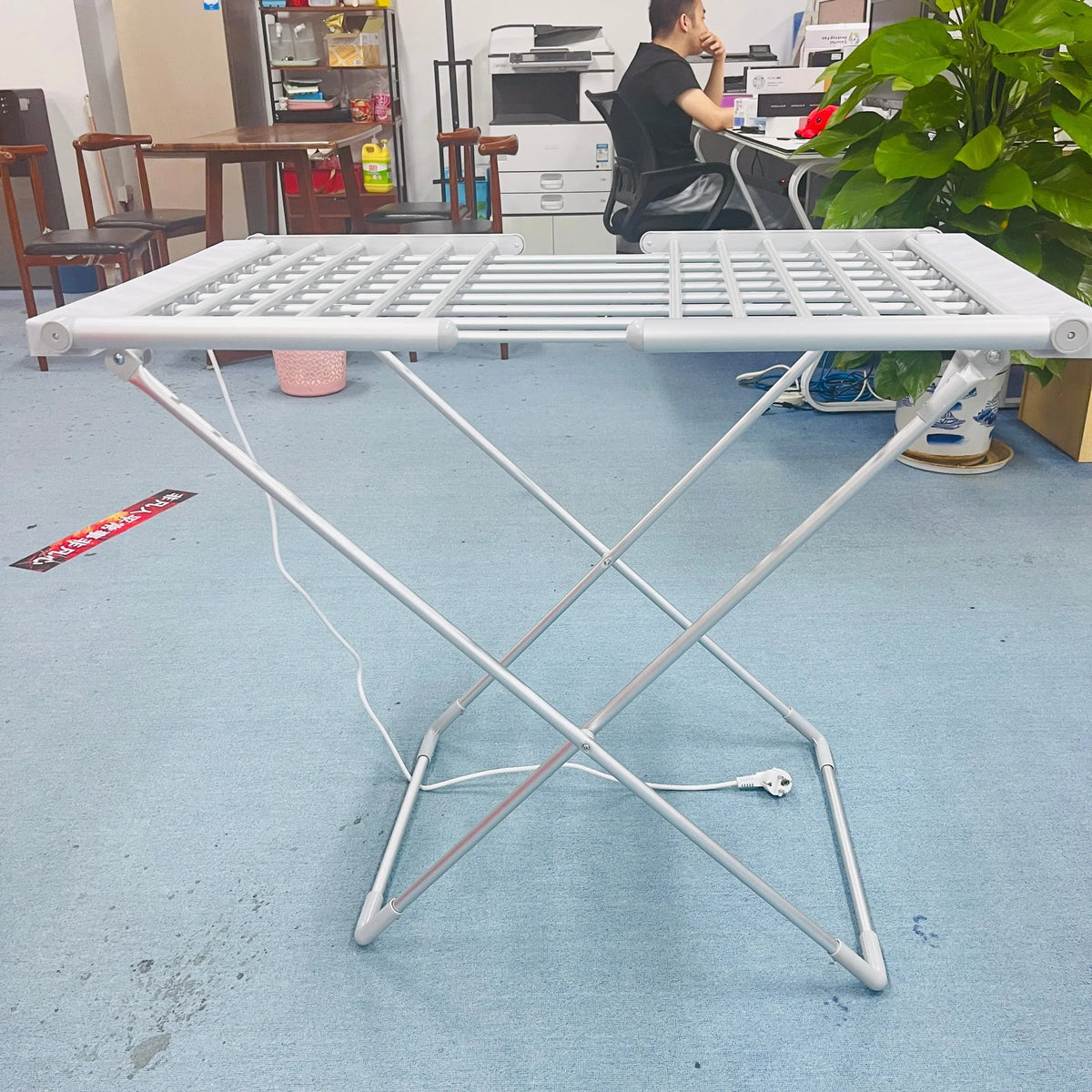 Foldable Electric Clothes Drying Rack With Heated Bars For Energy Efficient Indoor Airer And Powerful 120W Heating - Image 4