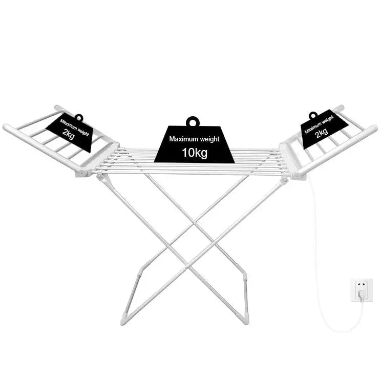 Foldable Electric Clothes Drying Rack With Heated Bars For Energy Efficient Indoor Airer And Powerful 120W Heating - Image 6