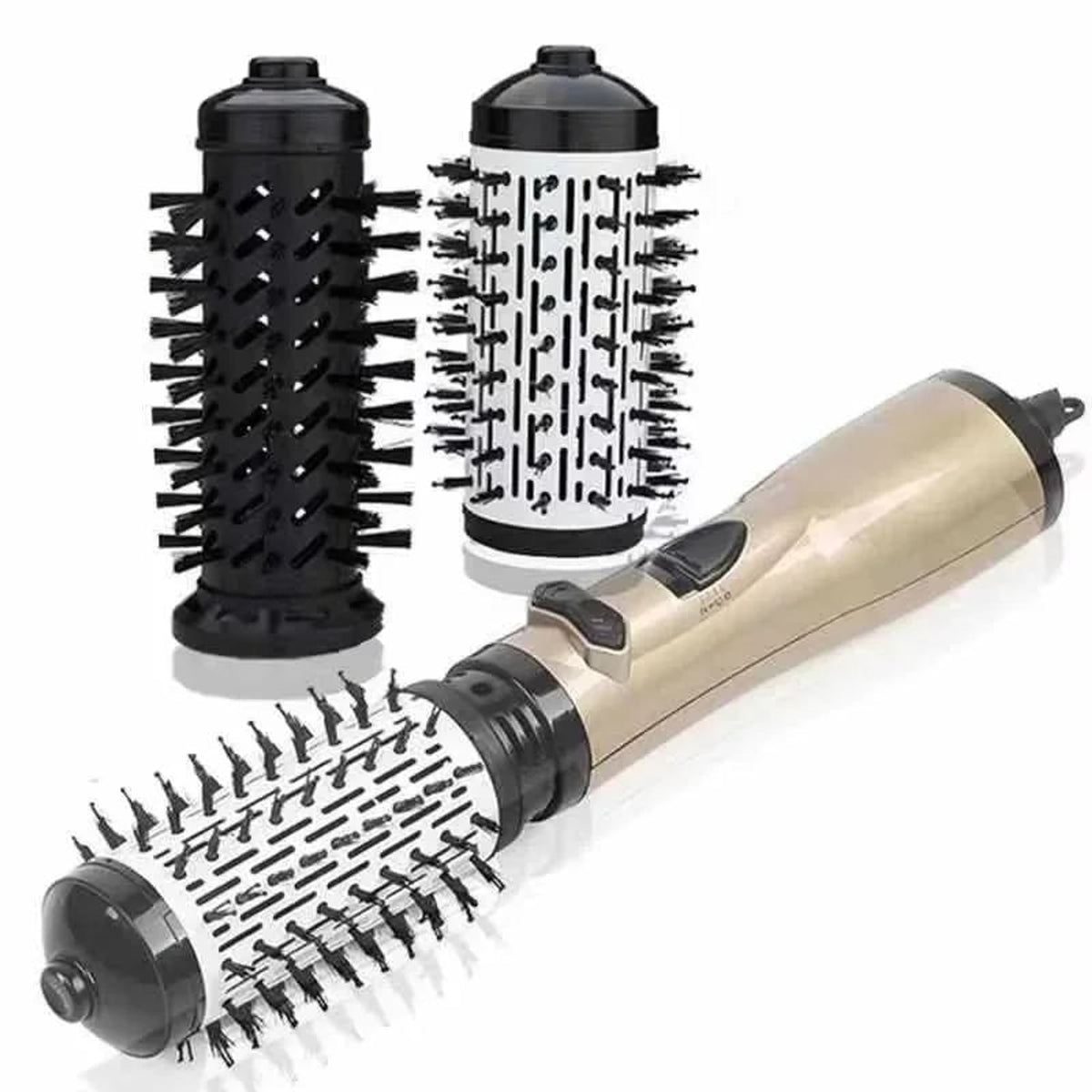 Hair Dryer Brush Hot Air Styler With Interchangeable Heads For Volumizing And Smoothing - Image 3