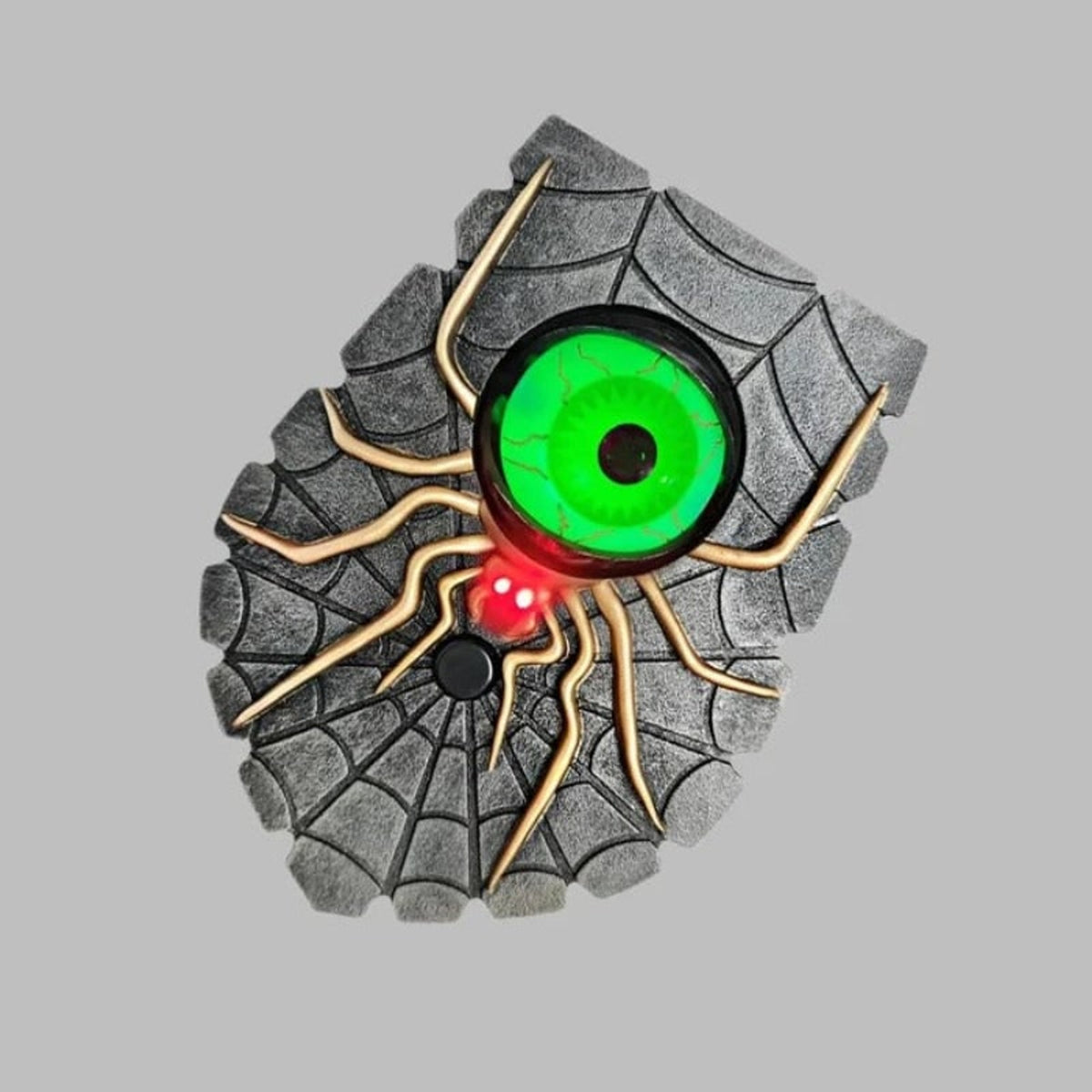 Halloween Decoration Halloween Spider Doorbell Decoration With Illuminated Blinking Eye And Battery-Powered Operation - Image 4