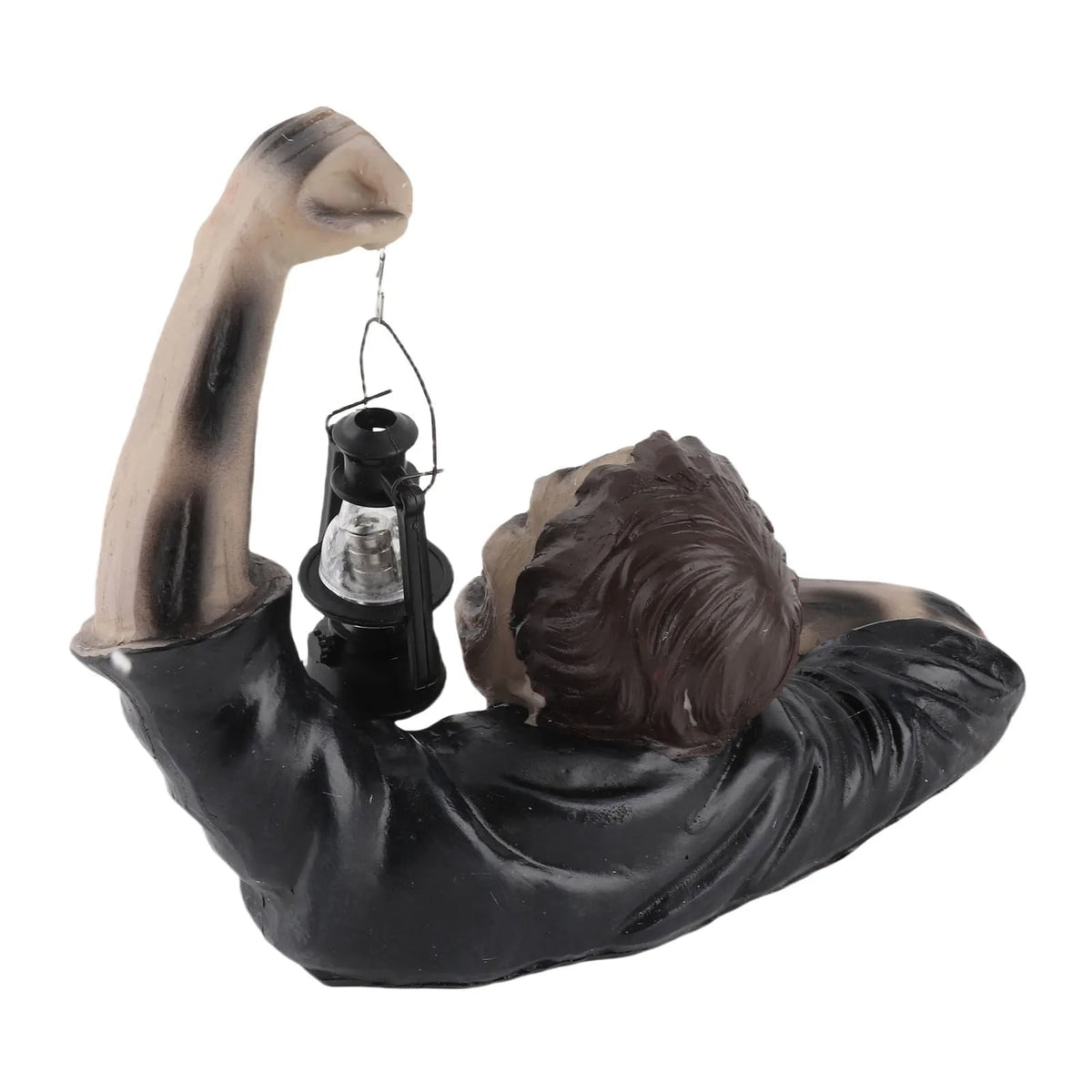 Halloween Decoration Zombie Lantern Statue With Integrated LED Light For Outdoor Seasonal Yard And Garden Decor - Image 6