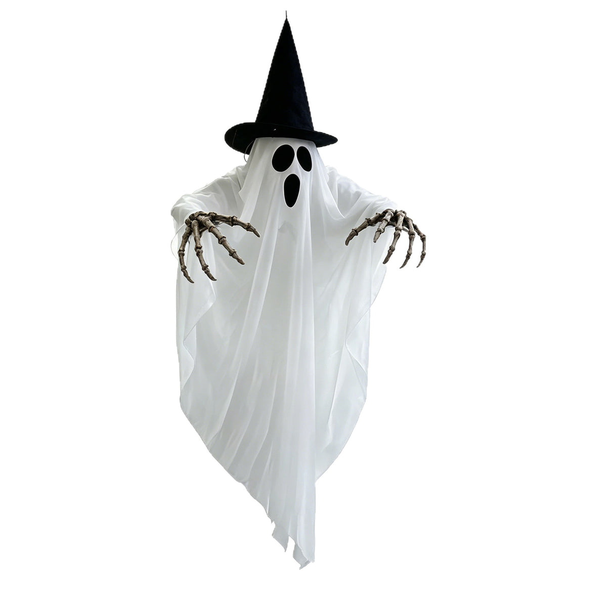 Halloween Ghost Decoration Hanging Fabric With Witch And Skeleton Hands For Yard Decor - Image 5