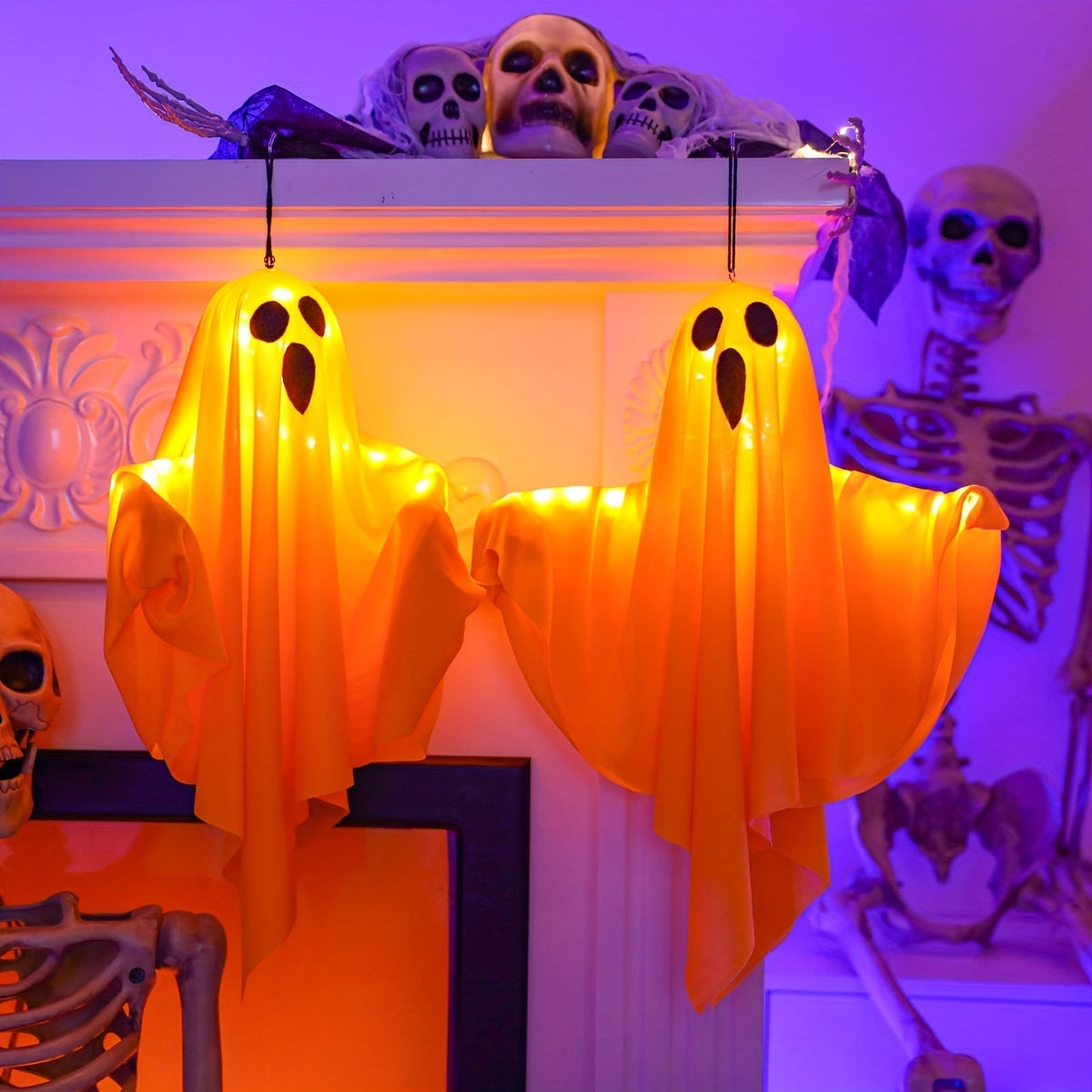 Halloween Ghost Light Decoration With Glowing Fabric Design Bright Glow Brings Your Setup To Life - Image 5