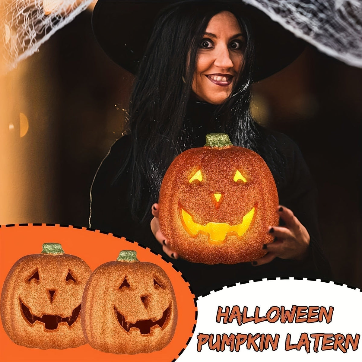 Halloween Light Up Pumpkin With Battery Operated Jack O'lantern Decor And Festive Glow For Indoor Outdoor Use - Image 4
