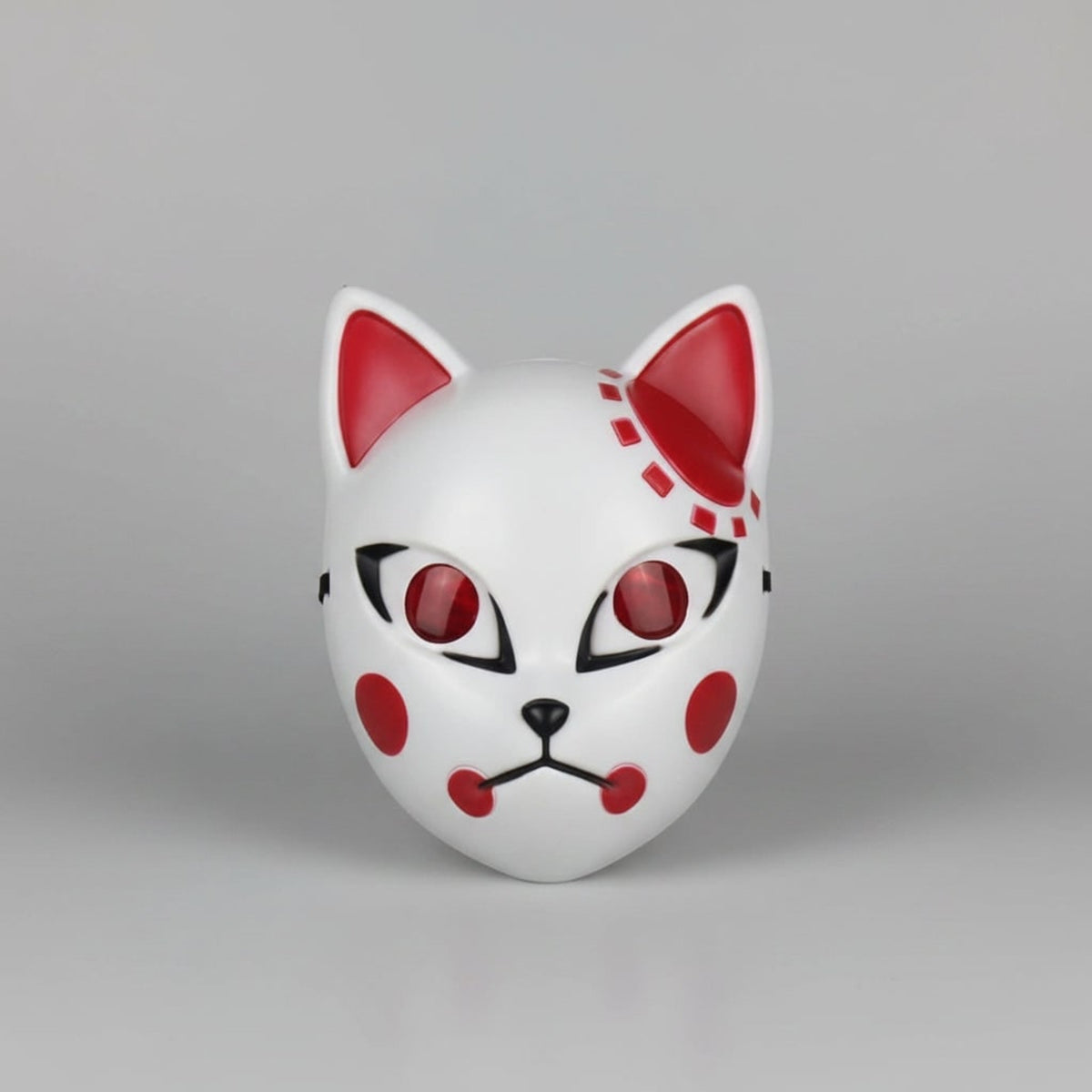 Halloween Mask LED Fox With Japanese Demon Design Cosplay Party Costume And Integrated EL Wire - Image 7