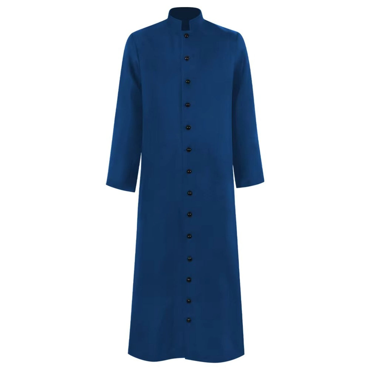 Halloween Priest Costume Cassock Robe With Button Front For Clergy Outfit Authentic Ecclesiastical Look - Image 3