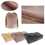 Heated Blanket Throw Fleece Foldable With Drawstring Pouch - Image 5