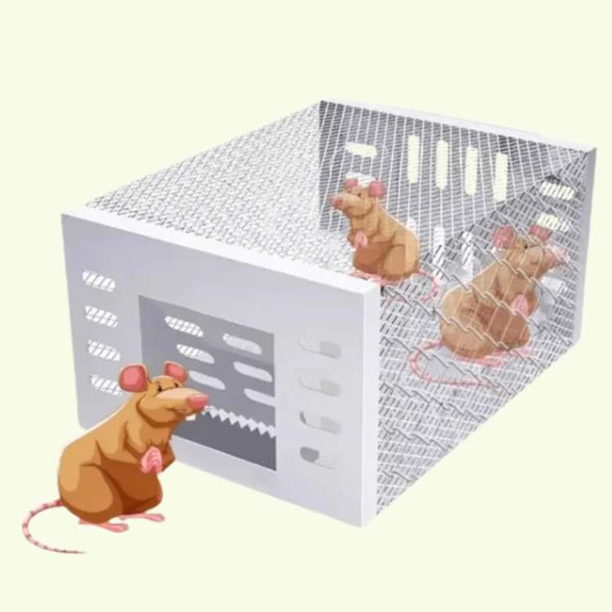 Humane Mouse Trap Live Catch Stainless Steel Reusable No Kill Rodent Cage - Image 1
