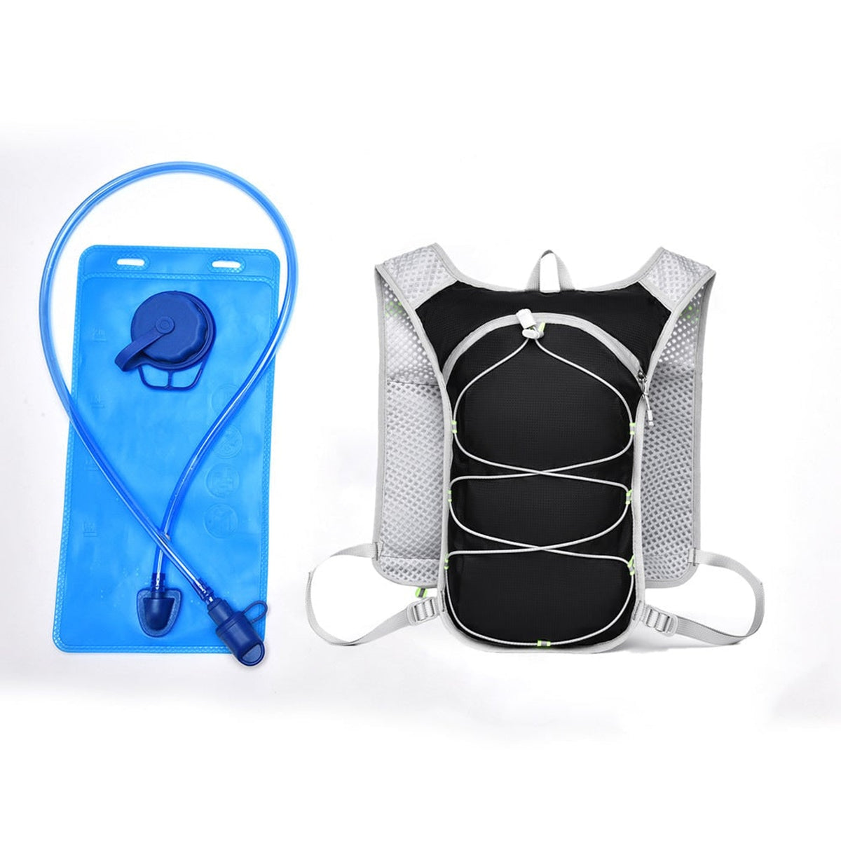 Hydration Vest With Detachable Bladder And Mesh Back Panel For Breathability - Image 8