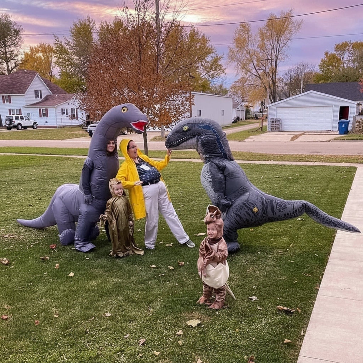 Inflatable Dinosaur Costume Party Costume Halloween Fun With Instant Dino Impact Lightweight & Durable Design For Indoors And Outdoors - Image 5