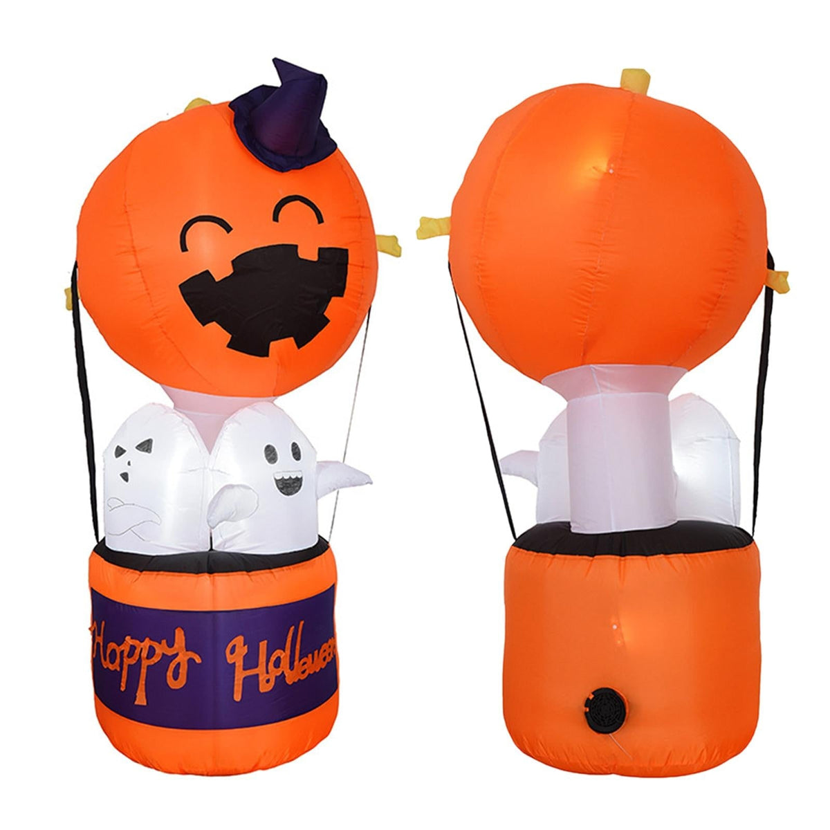 Inflatable Halloween Decoration Pumpkin And Ghosts In Basket Outdoor Yard Decor For Party - Image 4