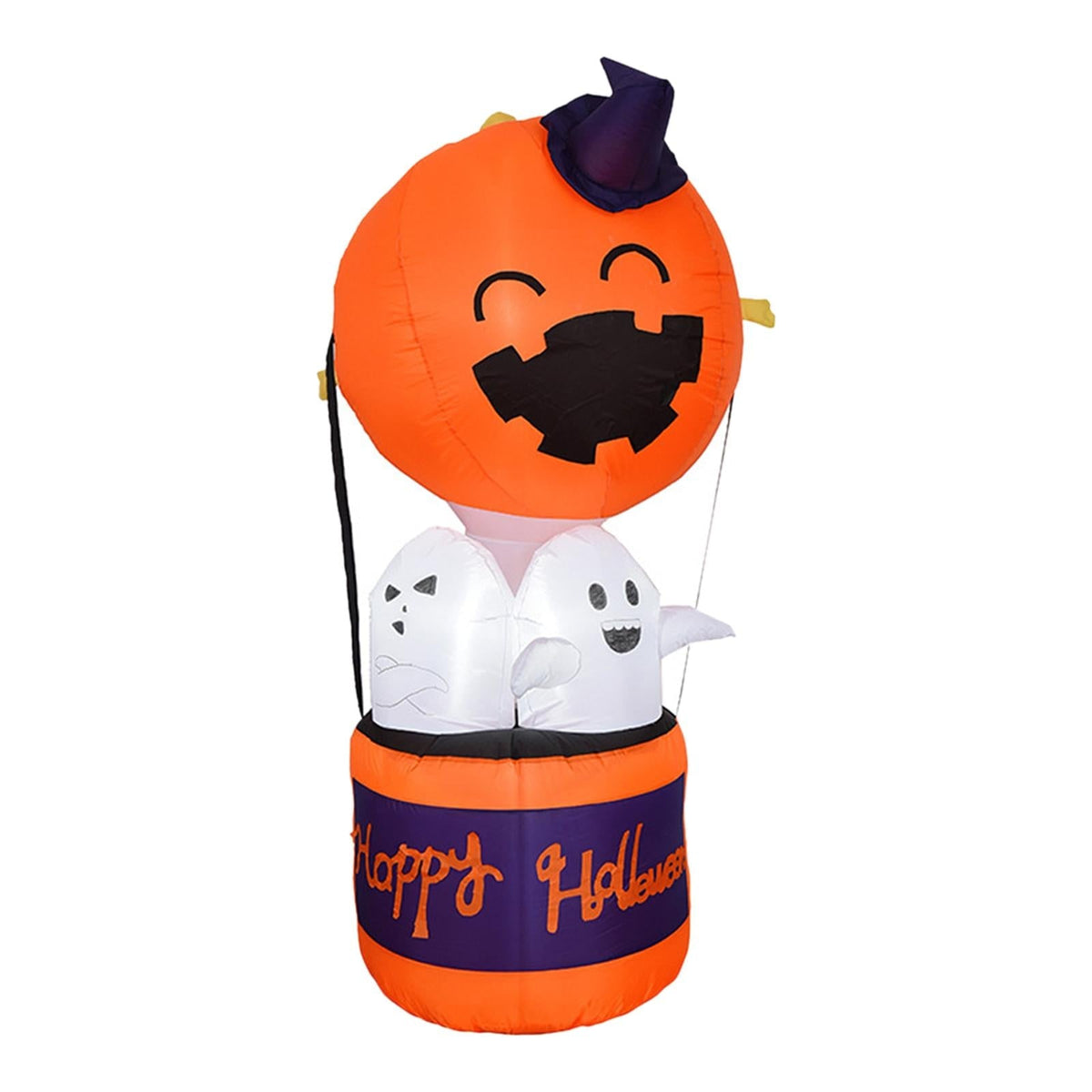 Inflatable Halloween Decoration Pumpkin And Ghosts In Basket Outdoor Yard Decor For Party - Image 5