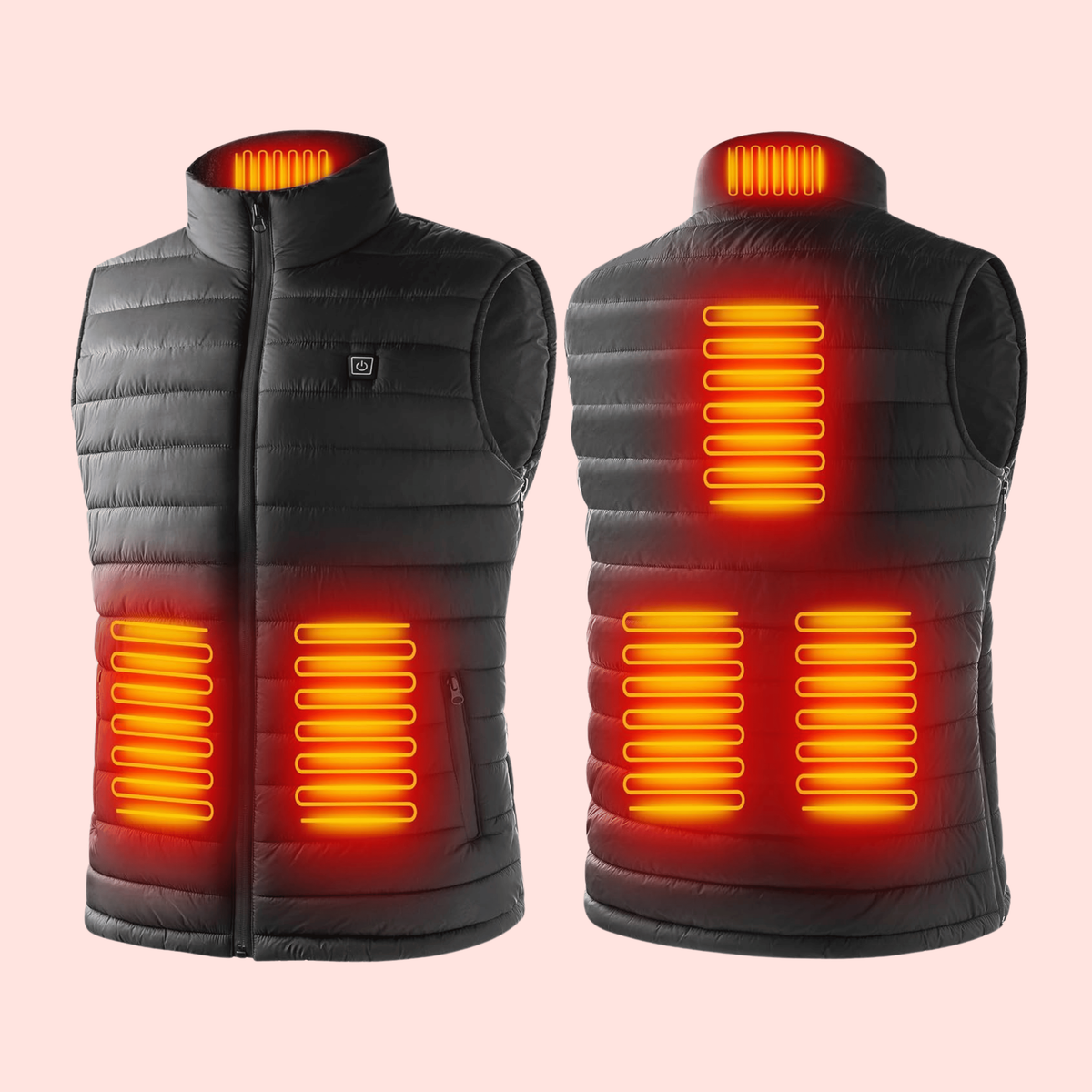 Men's Quilted Heating Vest Battery Powered Heated Apparel With USB Rechargeable Design - Image 2