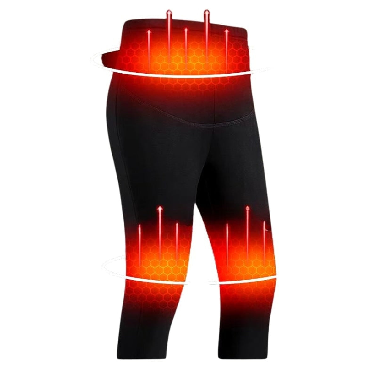Mens Thermal Underwear Electric Heated Rechargeable USB Long Base Layer Pants With Integrated Heating Zones - Image 1