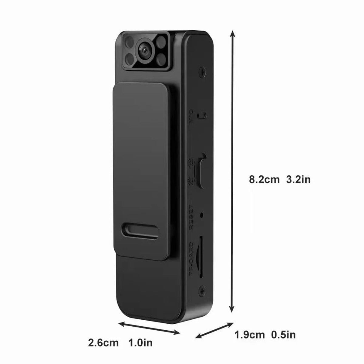 Mini Body Camera Wearable HD 1080p Security Recorder With Clip And TF Card Slot - Image 3