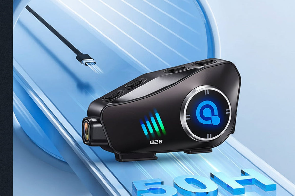 Motorcycle Helmet Camera And Communication System Waterproof Bluetooth - Image 5