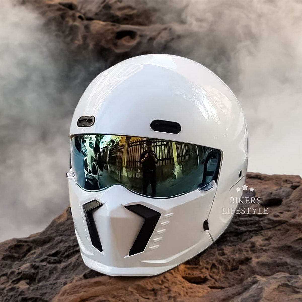 Motorcycle Helmet Full Face With Visor Retro Classic Design For Riding - Image 10