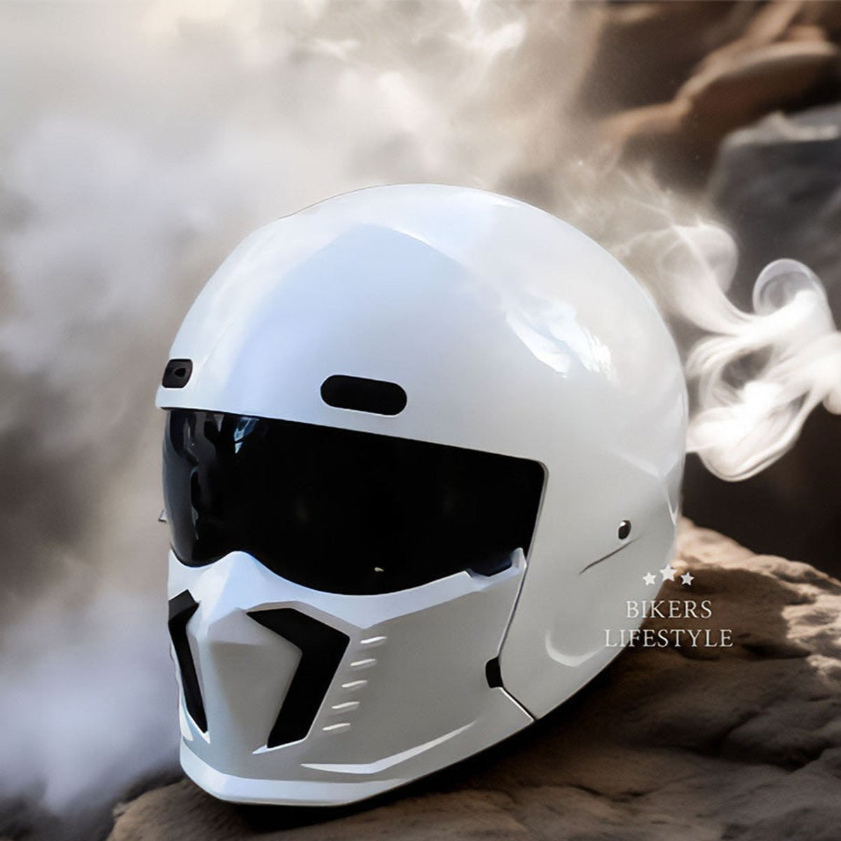Motorcycle Helmet Full Face With Visor Retro Classic Design For Riding - Image 12