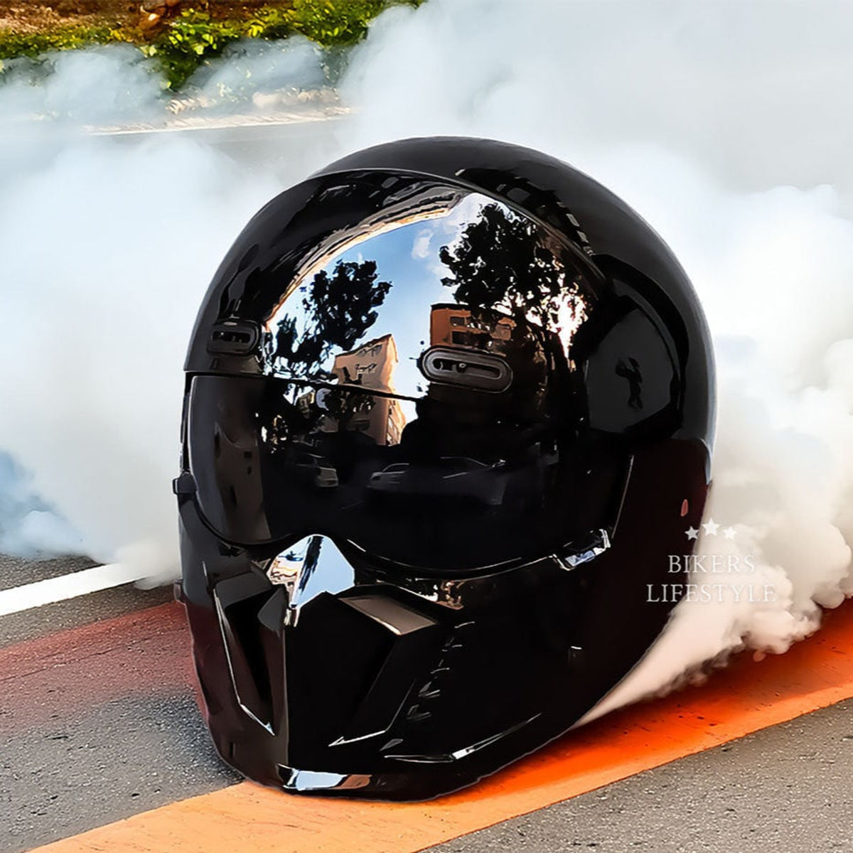 Motorcycle Helmet Full Face With Visor Retro Classic Design For Riding - Image 6