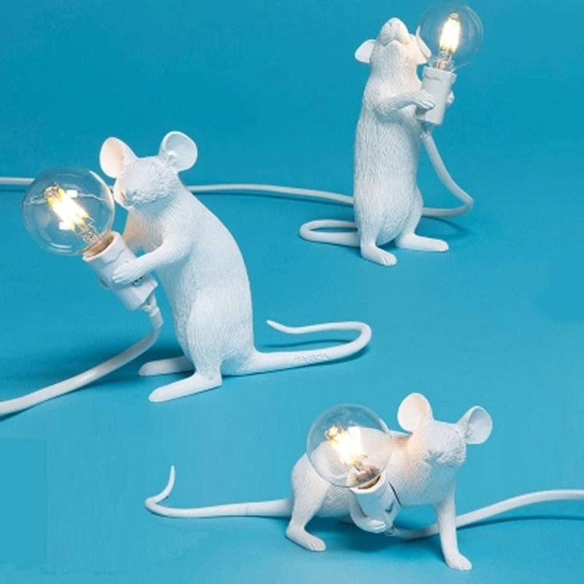 Mouse Lamp Table Resin Animal Figurine Decor 47 Characters This Is Below 70 So We Need Add More Descriptors. - Image 1