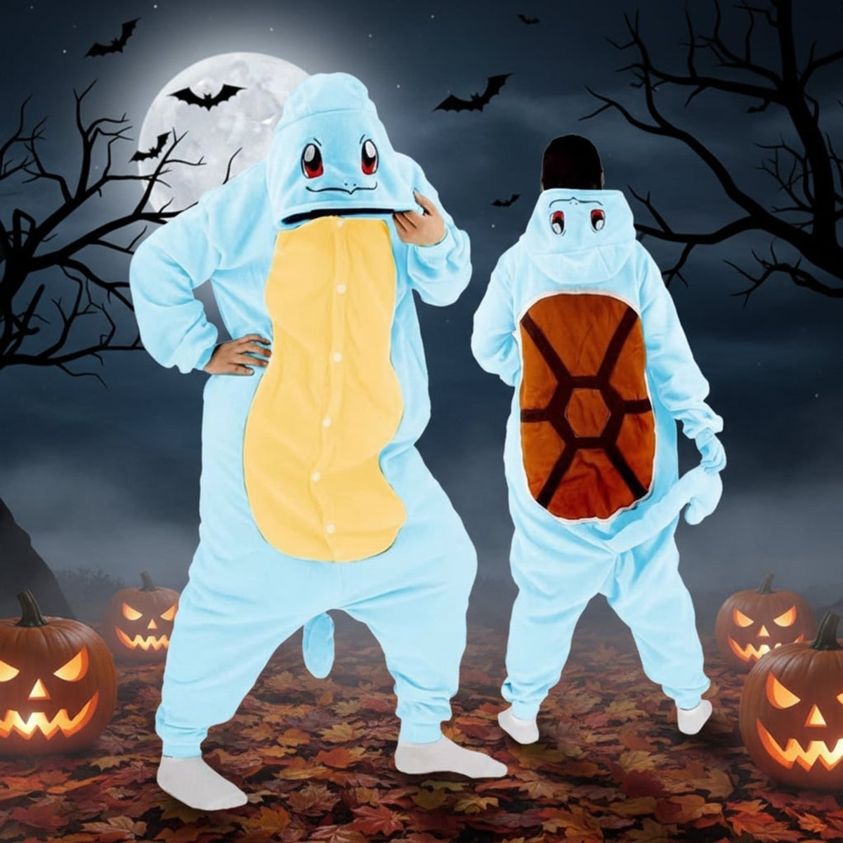 Onesie For Halloween Kids' Christmas Pajamas With Playful Character Hood - Image 6